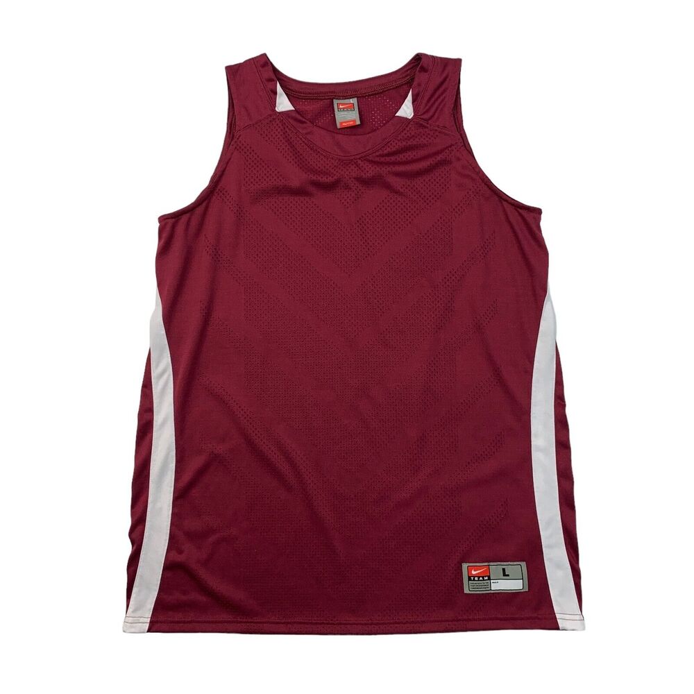 Nike Jersey Womens Large Fit Dry Basketball Practice Alabama Crimson Team Colors